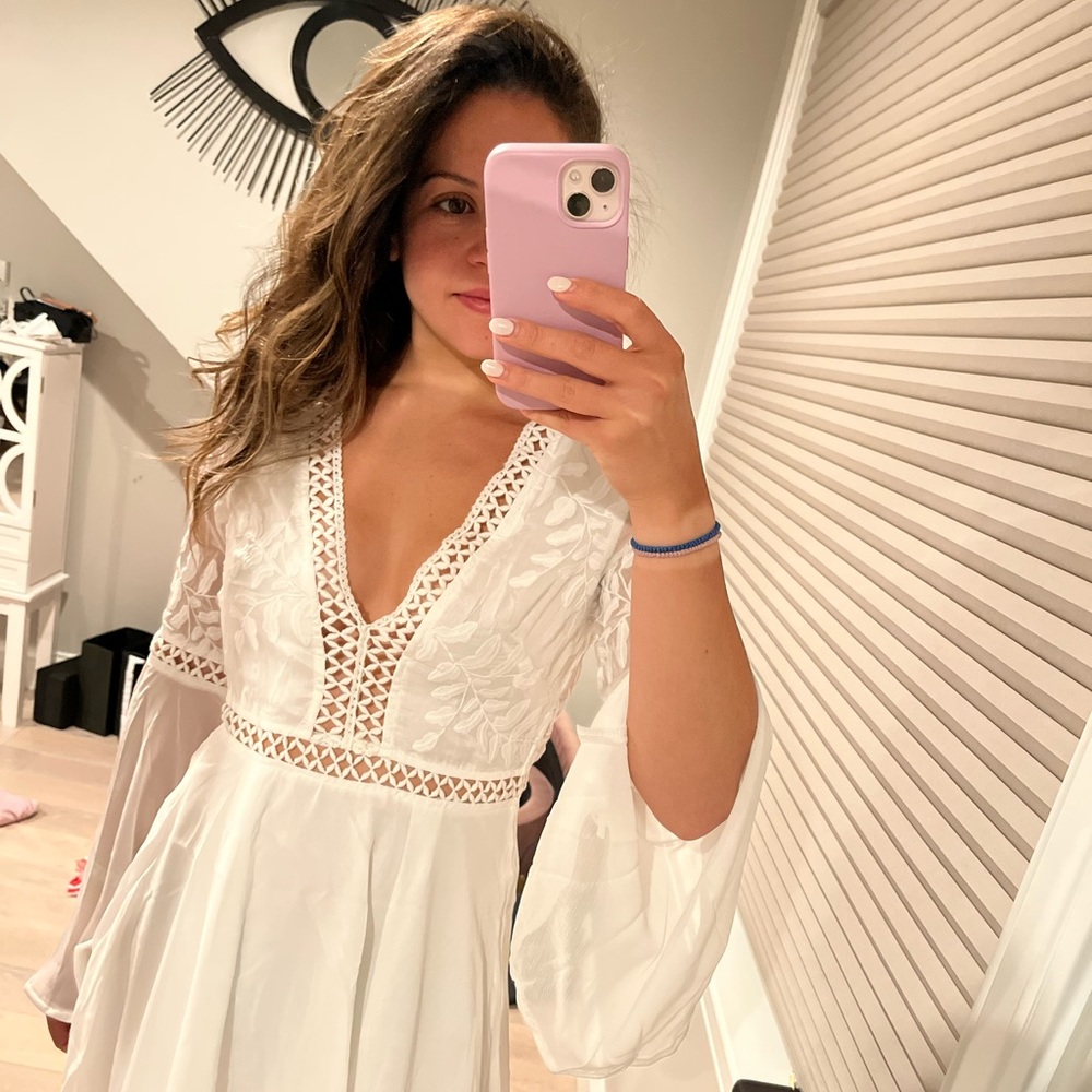 Mini white dress